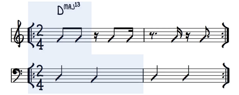 Samba pattern keyboard
